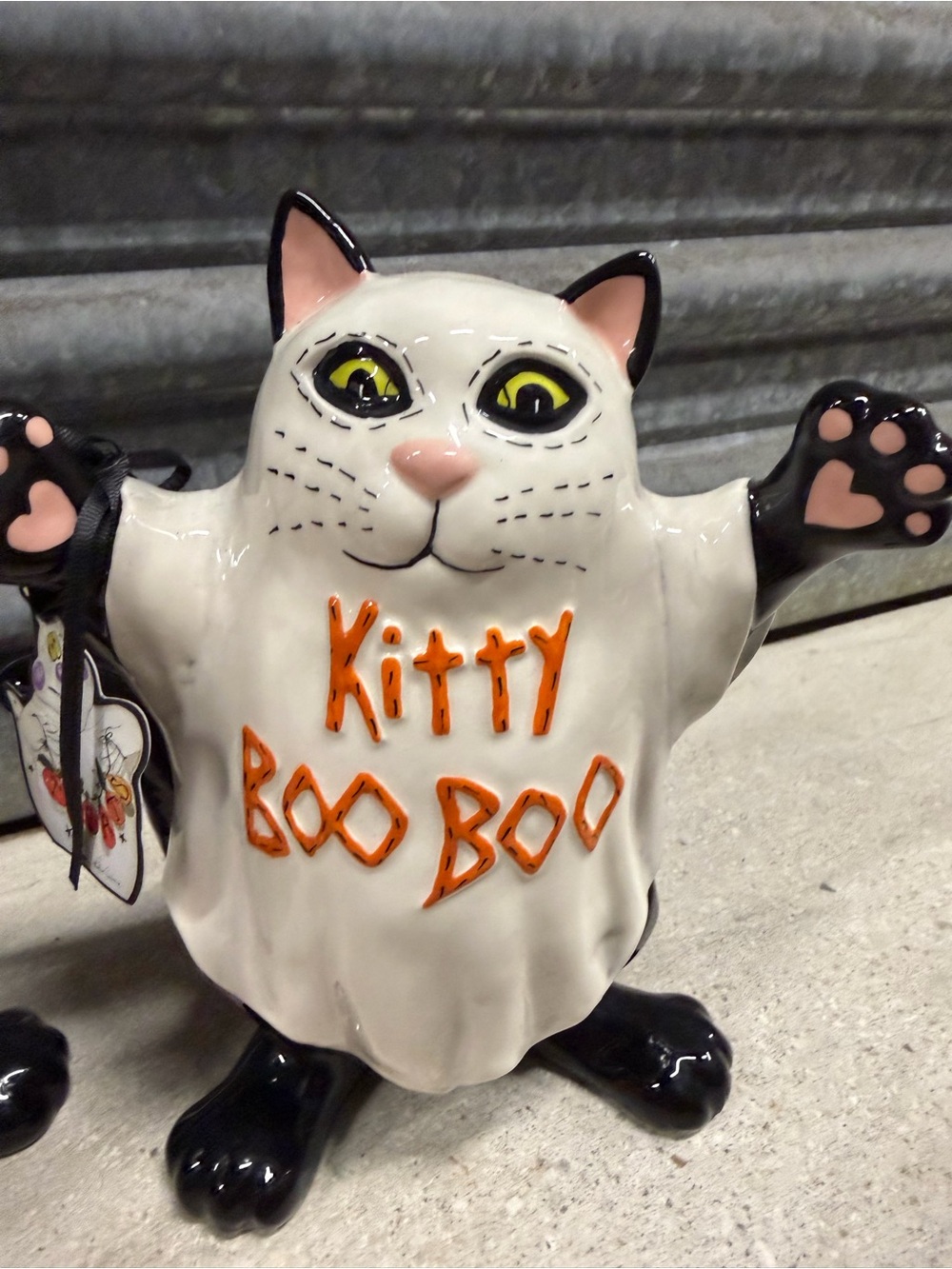 Kitty Boo Boo Ceramic Cat Figurine -by blue sky new